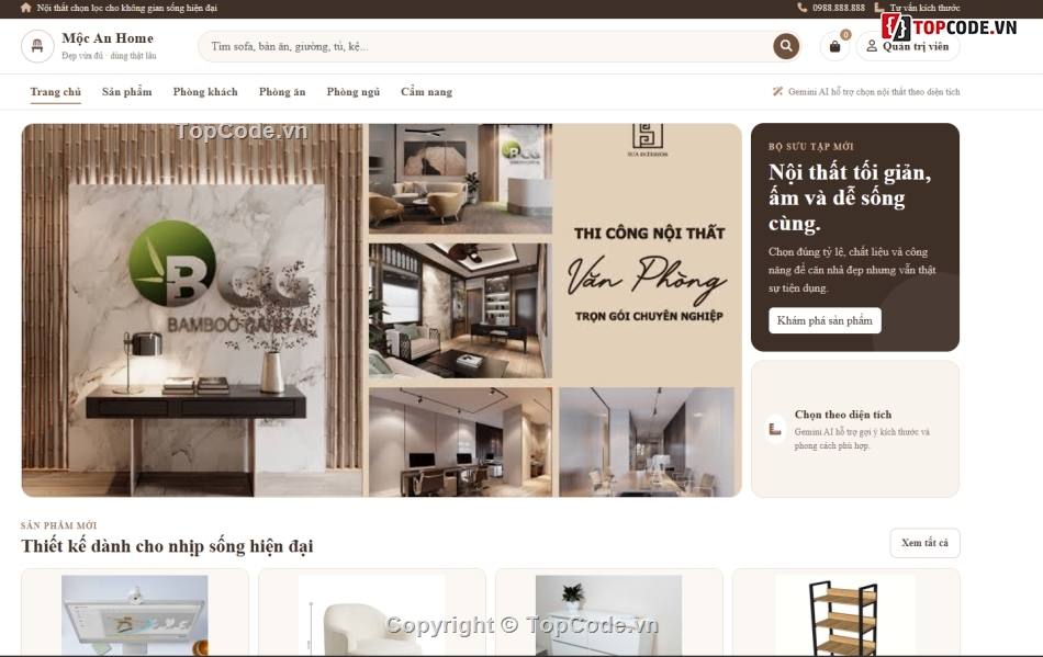 nội thất,website nội thất,bán website